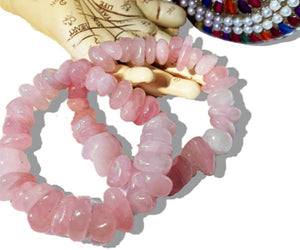 Chunky Rose Quartz Bracelet