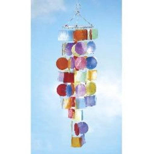 Rainbow Capiz Wind Chime